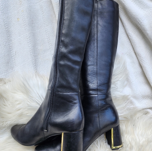 Karl Lagerfield signature knee high boots 8.5 - Picture 5 of 15
